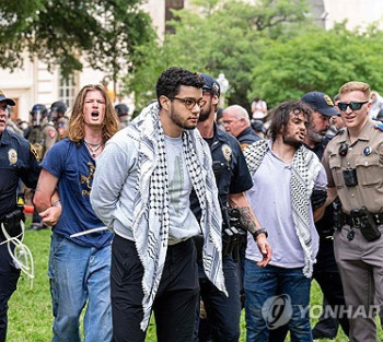美대학 親팔레스타인 시위 격화…하버드대서도 수백명 참여